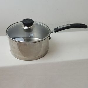 Oneida II even heat tri-ply base rubber handle 2 +QT Used - Berndes LID